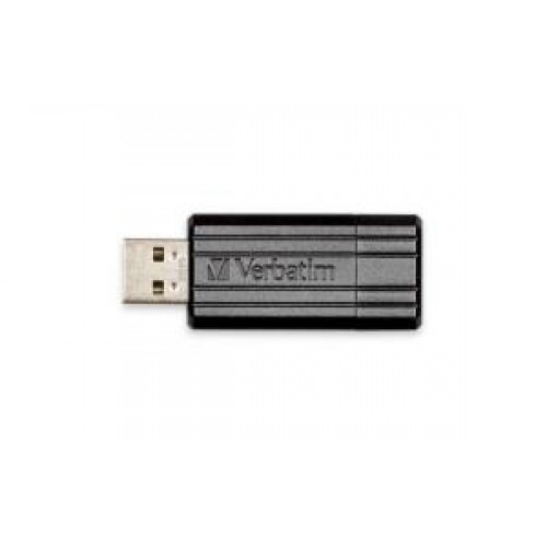 Накопитель USB 2.0 Flash Drive 16Gb Verbatim PINSTRIPE черный (49063)
