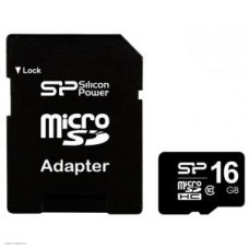 Карта памяти microSD Card16Gb Silicon Power Class10 без адаптера (SP016GBSTH010V10)