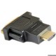 Переходник DVI-D(F)-HDMI(M) Aopen/Qust black, позолоченные контакты (ACA311)