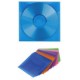 Конверт пластиковый для CD дисков, цветные 100шт. в упаковке, HAMA (H-51068) 