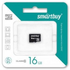 Карта памяти microSD Card16Gb Smartbuy Class10 HC без адаптера (SB16GBSDCL10-00)