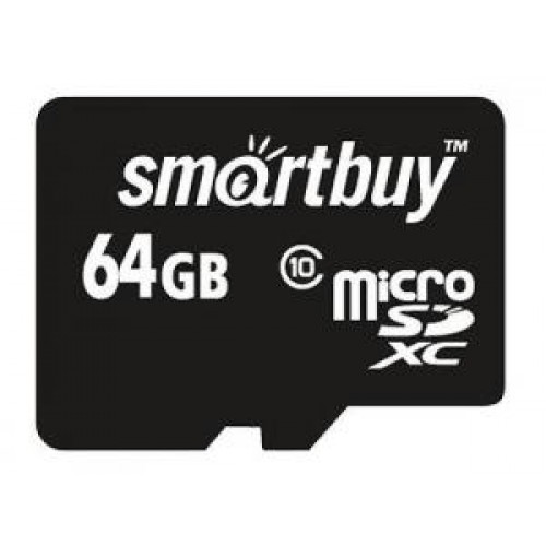 Карта памяти microSD Card64Gb Smart Buy Class10 XC (SB64GbSDCL10-01)