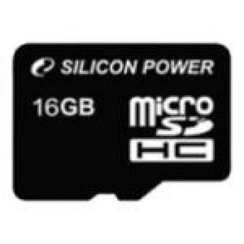 Карта памяти microSD Card16Gb Silicon Power Elite Class10 HC UHS-I 40/15 MB/s + SD адаптер