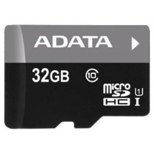 Карта памяти microSD Card32Gb A-data Premier Class10 HC UHS-I 50/15 MB/s + SD адаптер (AUSDH32GUICL10-RA1)