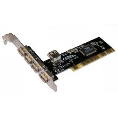 Контроллер PCI на 4USB 2.0 (4 внеш.+1внутр.) (VIA chip) VIA6212 bulk