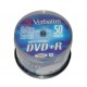 Диск DVD+R Verbatim 4,7GB 16x, 50шт., Cake Box (43550)