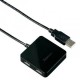Концентратор USB 2.0 HUB Hama Square1:4(12131) портов:4 чёрный