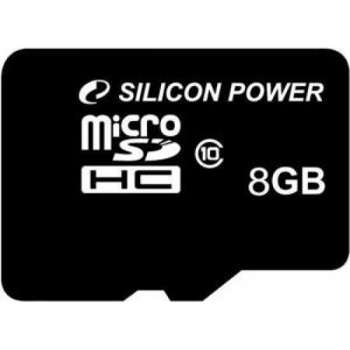 Карта памяти microSD Card 8Gb Silicon Power Class10 HC (SP008GBSTH010V10)