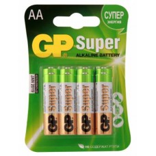 Батарейки алкалиновые GP Super Alkaline 15A LR6 (AA)