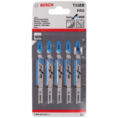 Набор пилок для лобзика Bosch 2608631014
