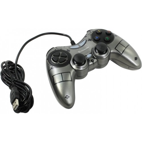 Геймпад Defender Zoom проводной, 2 мини-джойстика, 10 кнопок, PlayStation 3 (XInput)
