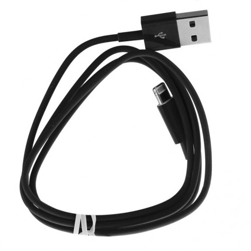 Кабель USB 2.0 - Apple lightning iPhone 5/5S, 1м, Glossar iP5-01 (black)