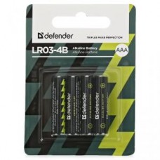 Батарейки алкалиновые Defender LR03-4F (AAA)