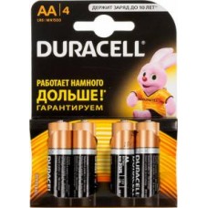 Батарейки алкалиновые Duracell LR6/4BL (AA)