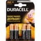 Батарейки алкалиновые Duracell LR6/4BL (AA)