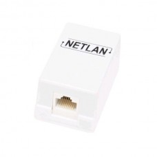 Розетка RJ45/8P8C 5e настенная NETLAN, 1 порт, уп-ка 10шт (EC-UWO-1-UD2-WT-10)