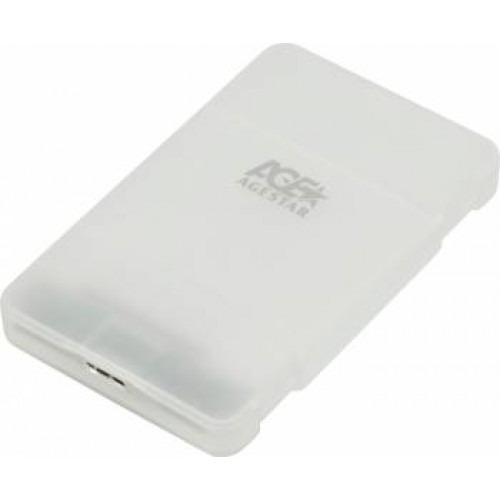 Контейнер внешний AgeStar 3UBCP3 HDD/SSD 2.5" USB3.0, white (3UBCP3)
