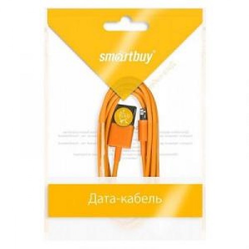 Кабель Smartbuy USB - Lightning 8-pin для Apple, цветные, длина 1,2 м, оранжевый (iK-512c orange)/500 (А-000013883)