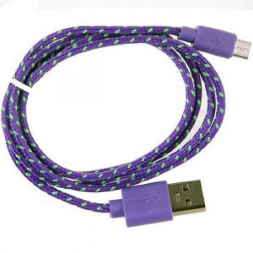 Кабель USB - micro USB Glossar CORD-1 (purple)