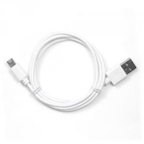 Кабель USB 2.0 Am-microBm 5P  1м Gembird, белый, пакет (CC-mUSB2-AMBM-1MW)