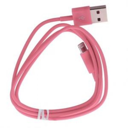 Кабель USB - Apple lightning Glossar iP5-01 для iPhone 5/5S (pink)