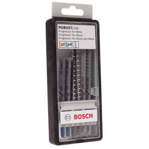 Набор пилок для лобзика Bosch Robust Line 2607010531, 6 шт, по дереву и металлу