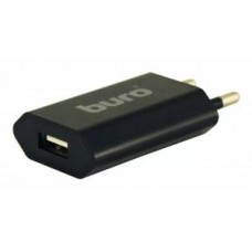 Сетевое зарядное устройство Buro TJ-164b, USB, 1A, black