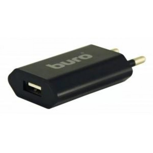 Сетевое зарядное устройство Buro TJ-164b, USB, 1A, black