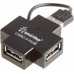 Концентратор USB 2.0 HUB Smartbuy 4-порта черный (SBHA-6900-K)