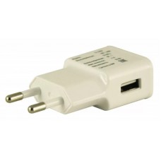 Сетевое зарядное устройство Buro TJ-159w, USB, 2.1A, white