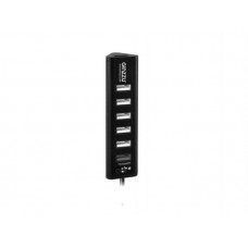 Концентратор USB 3.0/2.0 HUB Ginzzu GR-315UB Black 7 портов (1xUSB3.0+6xUSB2.0)
