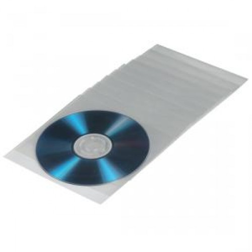 Конверт пластиковый для CD/DVD полипропилен 100 шт. прозрачный HAMA (H-33810) 