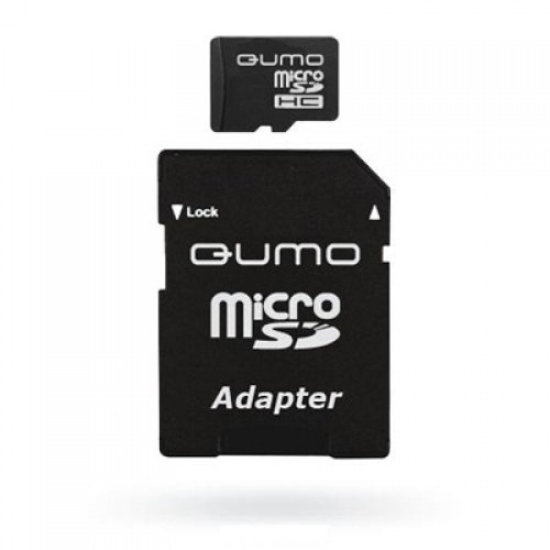 Карта памяти microSD Card32Gb Qumo Class 10 + SD адаптер
