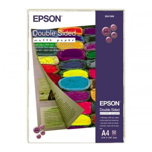 Бумага Epson A4, 178 г/м2, 50 листов, матовая двухсторонняя (C13S041569)