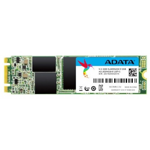 Накопитель SSD 512Gb A-DATA SU800 3D TLC NAND (R560/W520MB/s) M.2 2280 (ASU800NS38-512GT-C)