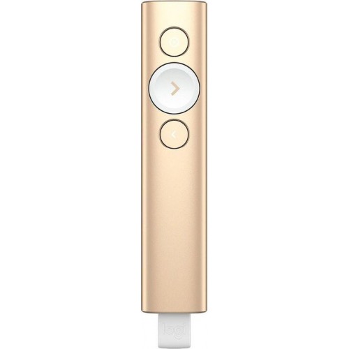 Презентер Logitech Spotlight, Wireless, USB, gold  (910-004862)