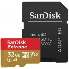 Карта памяти microSDHC 32Gb Sandisk Extreme (SDSQXAF-032G-GN6MA)