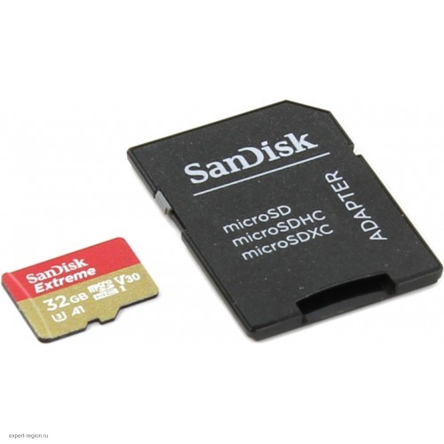Карта памяти microSDHC 32Gb Sandisk Extreme (SDSQXAF-032G-GN6AA)