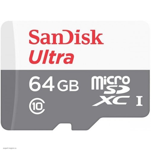 Карта памяти microSDXC 64Gb Sandisk Ultra (SDSQUNS-064G-GN3MN)