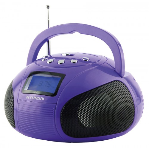 Аудиомагнитола HYUNDAI H-PAS100 фиолетовый