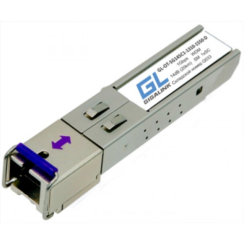 Модуль SFP Gigalink (GL-OT-SG14SC1-1310-1550-I-D)