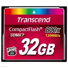 Карта памяти Compact Flash 32Gb Transcend Ultra Speed 800X (TS32GCF800)