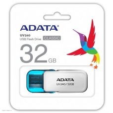 Флеш-диск USB 32Gb A-Data UV240 откидной колпачок, Белый