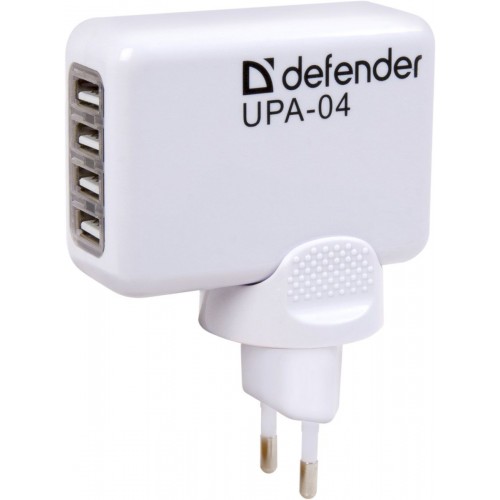 Зарядное устройство Defender UPA-04, 4xUSB (4x2.1А)