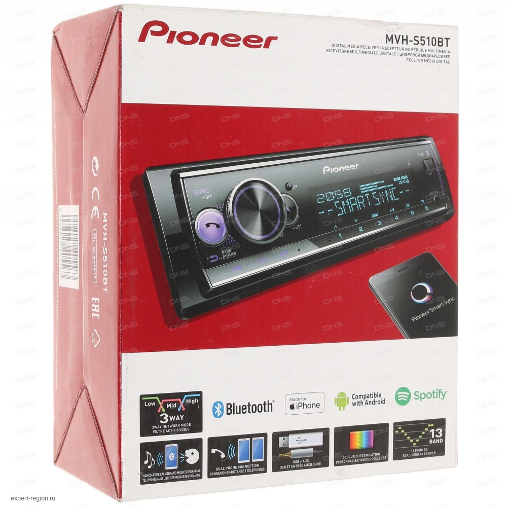 Pioneer mvh s510bt схема