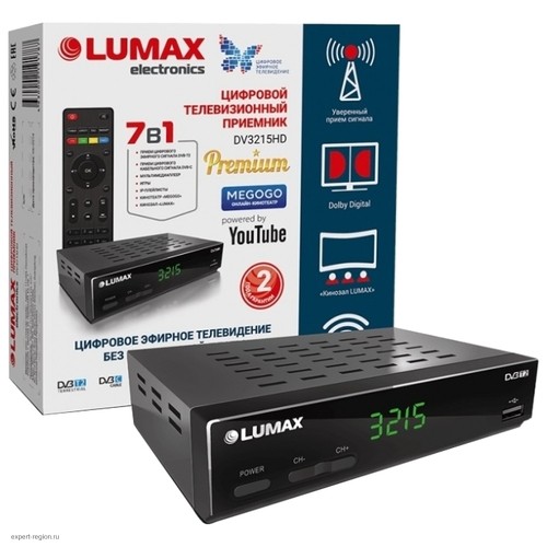 Цифровой эфирный ресивер LUMAX DV3215HD