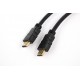 Кабель HDMI-HDMI (ver1.4) 2.0m позолоченные контакты