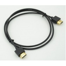 Кабель HDMI-HDMI (ver1.4) 1.0m, Ultra Slim, компактный, позолоченные контакты