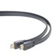 Кабель HDMI-HDMI (ver1.4) 1.0m, Flat, плоский, позолоченные контакты