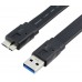 Кабель USB3.0 AM-micro USB 10pin, 0.5m, (внешних HDD) Orient MU-305F, плоский